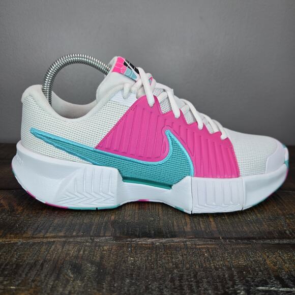 Nike Athletic Shoes White Pink Teal - Picture 5 of 12